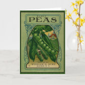 Early Peas Seed Packet Kaart (Gele Bloem)