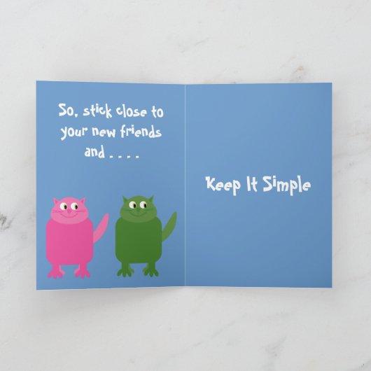 "Early Recovery can be confusing" funny cat card Kaart (Binnen)