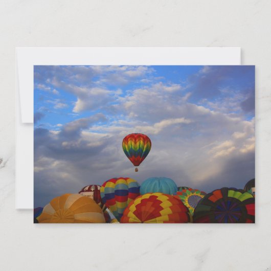 Early Riser Ballon - Uitnodigingen (Voorkant)