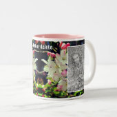 Early Spring Blossoms Lijst Uw foto toevoegen Tweekleurige Koffiemok (Voorkant rechts)