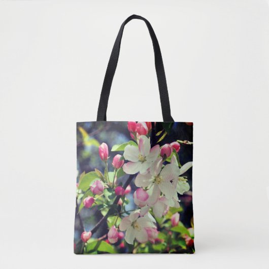 Early Spring Crabapple Blossoms 3 Close Up Tote Bag (Voorkant)