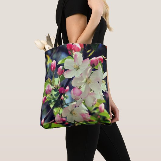 Early Spring Crabapple Blossoms 3 Close Up  Tote Bag (Dichtbij)