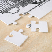 Early Steam Train-locomotief Legpuzzel (Zijkant)