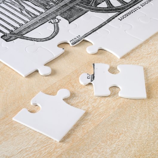 Early Steam Train-locomotief Legpuzzel (Zijkant)