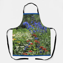 Early Summer Blue Delphinium Gardens Schort