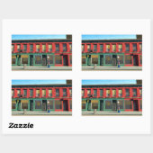 Early Sunday Morning Watercolor Rechthoekige Sticker (Vel)