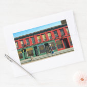 Early Sunday Morning Watercolor Rechthoekige Sticker (Envelop)