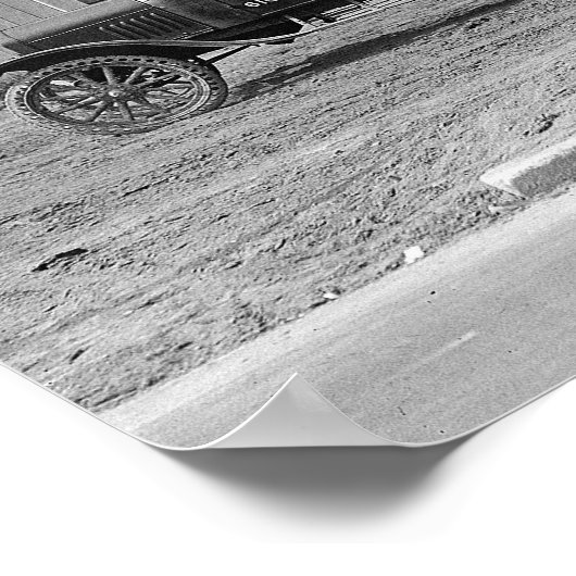 Early Tractor Trailer, 1925.  foto Poster (Hoek)