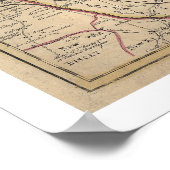 Early United States Map by Senex 1721 Poster (Hoek)