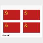 Early USSR Flag Sticker (Vel)
