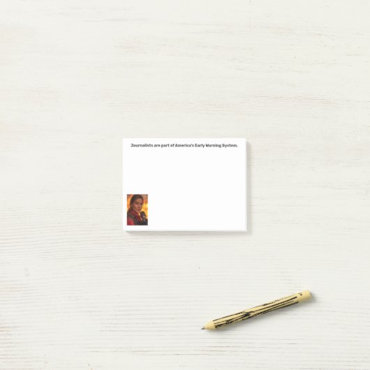 Early Warning System Journalist Post-it® Notes (Op bureau)