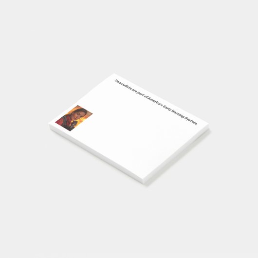 Early Warning System Journalist Post-it® Notes (Schuin)