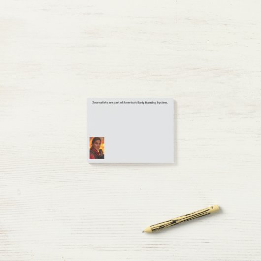 Early Warning System Journalist Post-it® Notes (Op bureau)
