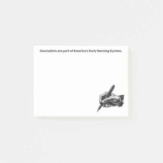 Early Warning System Journalist Post-it® Notities Notes (Voorkant)