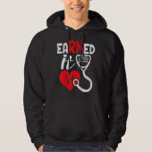 Earned It Nurse Graduation 2022 Nursing Grad Stude Hoodie (Voorkant)