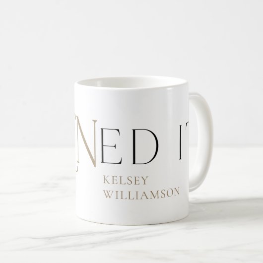 eaRNed it RN Nursing Degree Afstuderen Koffee Mok (Voorkant rechts)