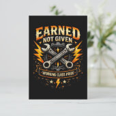 Earned Not Given Bedankkaart (Staand voorkant)