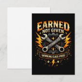 Earned Not Given Bedankkaart (Voorkant / Achterkant)