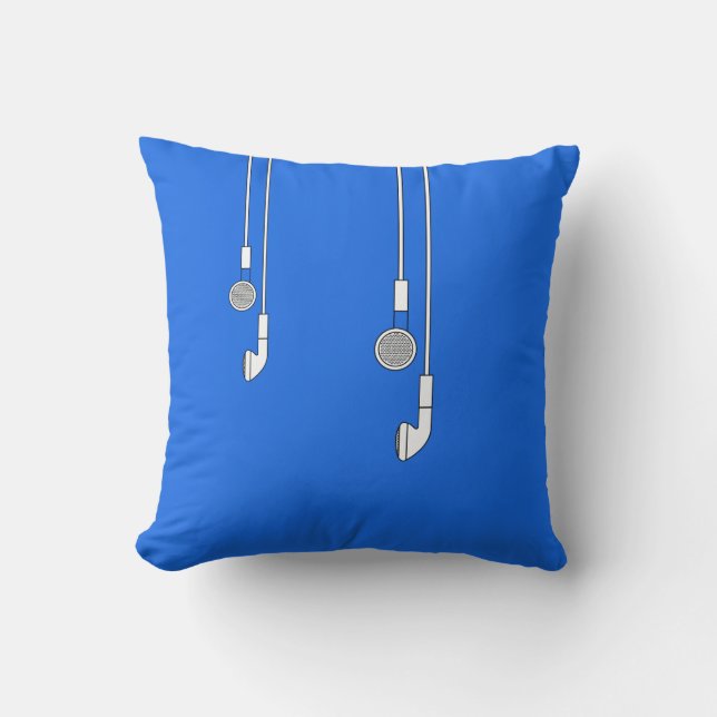 Earphones American Mojo Pillow Kussen (Voorkant)