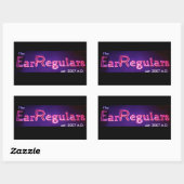 EarRegulars rechthoekige sticker (Vel)