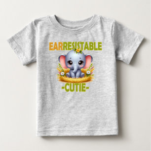 Earresistible Cutie leuke woordspeling. Baby Eleph