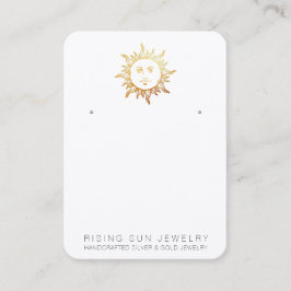 *~* EARRING DISPLAY Sun QR Social Media Icons Visitekaartje