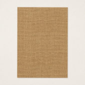 Earring & Jewelry Rustic Burlap Display Card Visitekaartje (Achterkant)