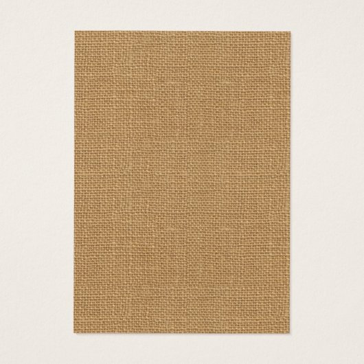 Earring & Jewelry Rustic Burlap Display Card Visitekaartje (Achterkant)