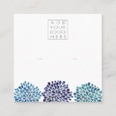 Earrings Backing Cards Add Your Own Logo Vierkante Visitekaartje (Voorkant)