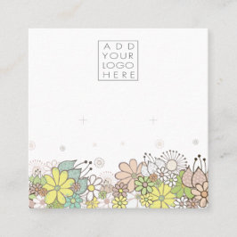 Earrings Backing Cards Add Your Own Logo Vierkante Visitekaartje