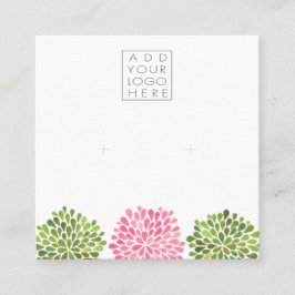Earrings Backing Cards Add Your Own Logo Vierkante Visitekaartje