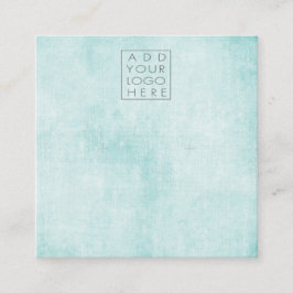Earrings Backing Cards Aqua Add Your Own Logo Vierkante Visitekaartje