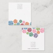 Earrings Backing Cards Rainbow Add Your Own Logo Vierkante Visitekaartje (Voorkant / Achterkant)