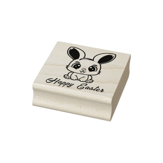 🐰 Ears & Embers – Custom Easter Wood Art Stam Rubberstempel (Stempel)
