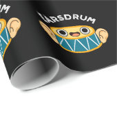 Earsdrum Funny Drummer Eardrum Pun Dark BG Cadeaupapier (Rol Hoek)