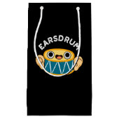 Earsdrum Funny Drummer Eardrum Pun Dark BG Klein Cadeauzakje (Voorkant)