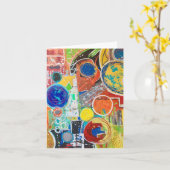 Earth 360 Blank Notecard Kaart (Gele Bloem)