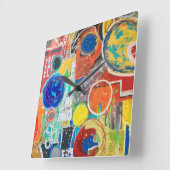 Earth 360 Wall Clock Vierkante Klok (Hoek)