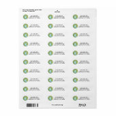 Earth 3D gestikt patroon adreslabel Etiket (Full Sheet)
