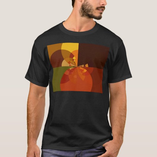 Earth Abstract Art Print T-shirt (Voorkant)