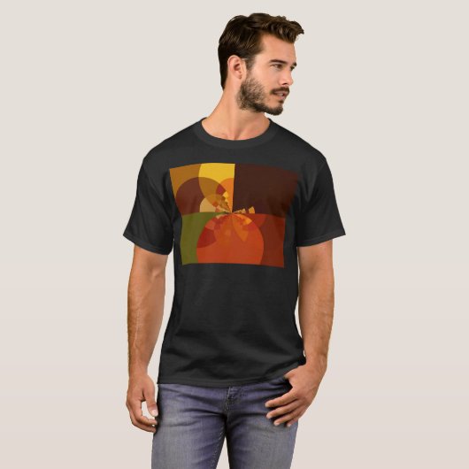 Earth Abstract Art Print T-shirt (Voorkant volledig)