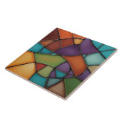 Earth Air Fire Faux Glas in lood Mozaïek Abstract Tegeltje (Zijkant)