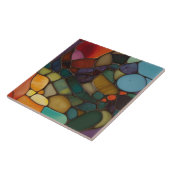 Earth Air Fire Faux Glas in lood Mozaïek Abstract Tegeltje (Zijkant)