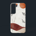 Earth & Air Harmony telefoonhoesje Samsung Galaxy Hoesje<br><div class="desc">Een kalm,  minimalistisch ontwerp met vloeiende heuvels en een zachte rode zon - perfect voor mensen die aangetrokken zijn tot harmonie en balans.</div>