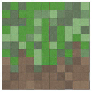 Earth and Grass Pixel Art Gaming Mask Stof