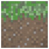 Earth and Grass Pixel Art Gaming Mask Stof (Swatch)