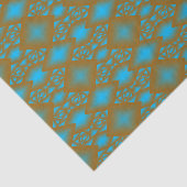 Earth and Sky Gold Ombre geometrische Abstracte ku Tissuepapier (Detail)