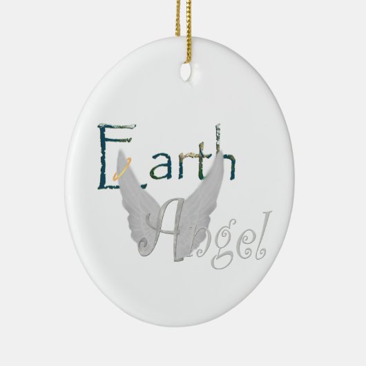 Earth Angel Keramisch Ornament (Rechts)