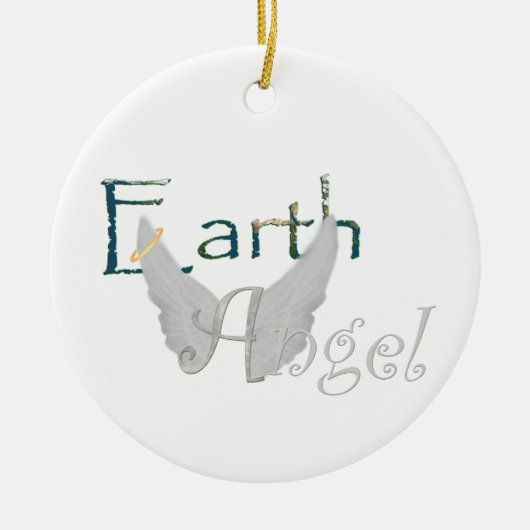 Earth Angel Keramisch Ornament (Voorkant)