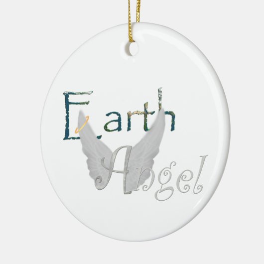 Earth Angel Keramisch Ornament (Links)